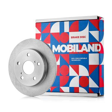 Mobiland 416201040 Тормозной диск toyota corolla  задний невентилируемый d=259 мм mobiland | зад | - 1