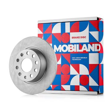 Mobiland 416201080 Тормозной диск skoda octavia II задний невентилируемый d=2718 мм mobiland | зад | - 1