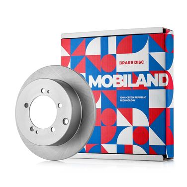 Mobiland 416201380 Тормозной диск mitsubishi outlander II задний невентилируемый d=262 мм mobiland | зад | - 1