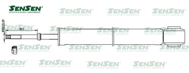 SENSEN 32120277 Аморт. зад. газ Nissan Tiida - 1