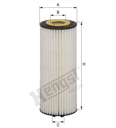 Hengst E155H01D122 Фильтр масляный Mercedes (amg) - 2