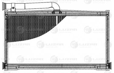 Luzar LRh 1882 Радиатор отоп. для а/м Audi A6 (c6) (04-) (тип Denso) - 3