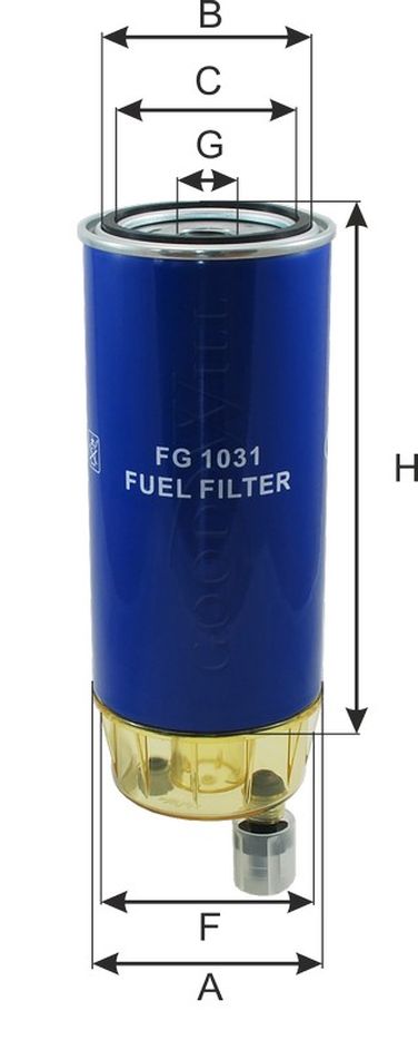 GoodWill FG 1031 Фильтр топливный HCV - 2