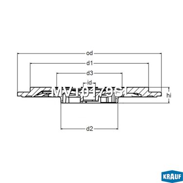 Krauf MVT0179SL Задняя пластина турбокомпрессора - 3