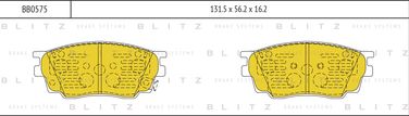 Blitz BB0575 Колодки тормозные дисковые | перед прав/лев | - 1