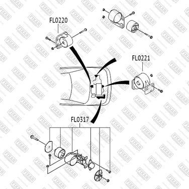 FIXAR FL0220 Опора двигателя задняя - 2