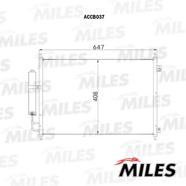 Miles ACCB037 Конденсер nissan x-trail 2.0 07- - 3