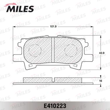 Miles E410223 Колодки тормозные дисковые - 2