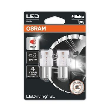 Osram 7506DRP-02B LEDriving SL (3поколение) 1,9w/12v p21w ba15s bli2 красный 2шт - 1