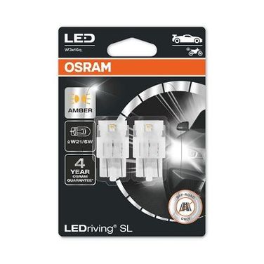 Osram 7515DYP-02B LEDriving SL (3поколение) 1,3w/12v w21/5w w3x16q bli2 оранжевый 2шт - 1