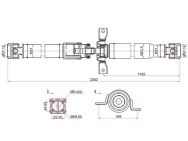 SAT ST40100SWAA01 Вал карданный honda cr-v RE# 07-14 - 2