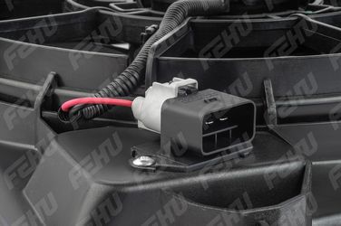 FEHU FFC1100h Электровентилятор охлаждения с Кожухом для Hyundai Solaris/Kia Rio (10-) a/c+ - 6