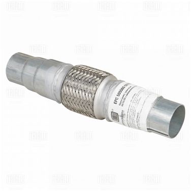 Trialli EPC 505560-50100 Переходник ступенчатый 50/55/60 l=300 с виброкомп-м 50х100 (нерж. алюм. сталь) - 1
