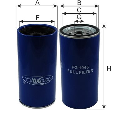GoodWill FG 1046 Фильтр топливный HCV - 2
