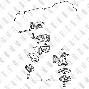 FIXAR FL0389 Опора двигателя передняя - 2