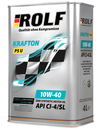 ROLF 322581 Krafton P5 u п/синт 10w40 4л ci-4/sl (4шт/уп) - 1