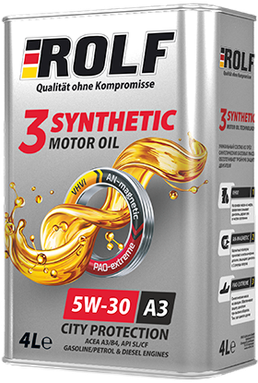 ROLF 322618 3-synthetic синт. 5w30 С3 4л (4 шт/уп) железо в - 1