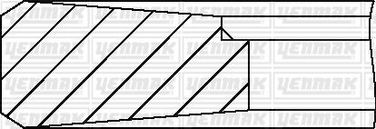 YENMAK 9109316000 123,00 mm. Кольца поршневые ком-т на цил-р - 3