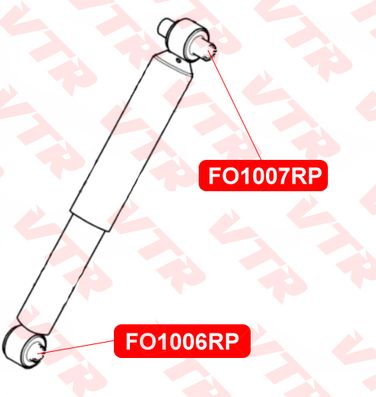 VTR FO1006RP Полиуретановый сайлентблок амортизатора задней подвески - 2