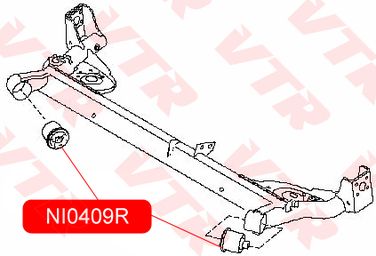 VTR NI0409R Сайлентблок балки задней подвески - 2