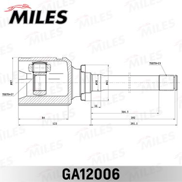 Miles GA12006 Шрус Lexus rx300/330 03-08 внутр правый - 3