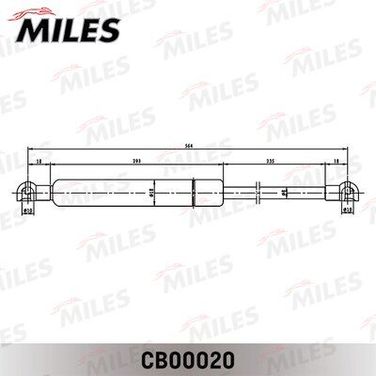 Miles CB00020 Упор газовый капота KIA sorento /крышка багажн. - 1