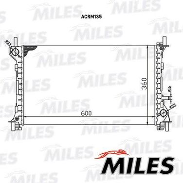 Miles ACRM135 Радиатор ford focus 1.6/2.0 98-05 - 1