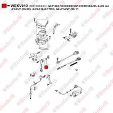 WENDERW WEKV019 Датчик положения коленвала audi a4 avant (05-08), a4/s4 quattro, a6 avant (05-11) - 1