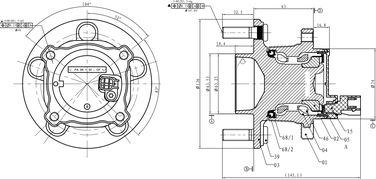 GANZ GIM03010 Ступица задняя в сборе L=R ford Focus 2/C-Max | зад лев | - 3
