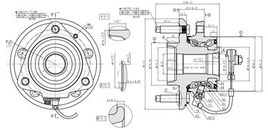 GANZ GIK05022 Ступица передняя в сборе chevrolet Captiva/OPEL Antara mot.2.4L | перед лев | - 3