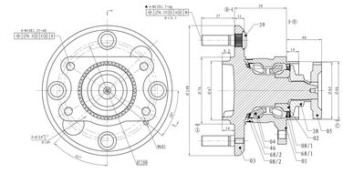 GANZ GIM03015 Ступица задняя в сборе hyundai Sonata IV 01->/kia Magentis 00-05 | зад лев | - 3