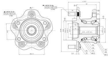 GANZ GIM03031 Ступица задняя в сборе L=R /4wd nissan Qashqai/X-Trail/RENAULT Koleos 4WD | зад лев | - 3