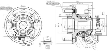GANZ GIM03035 Ступица задняя в сборе chevrolet Captiva/OPEL Antara mot.2.4L | зад лев | - 3
