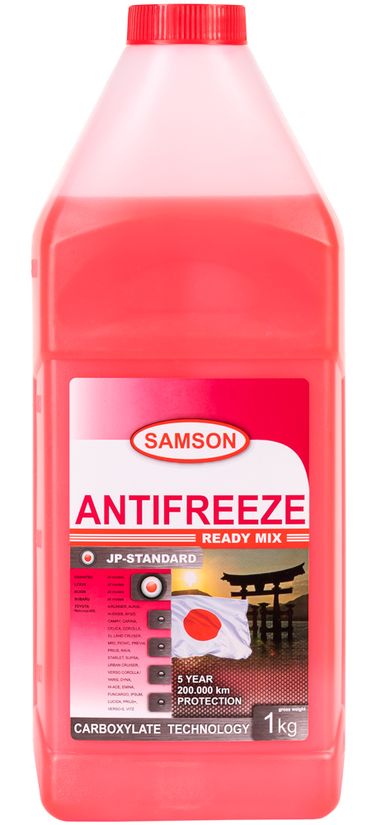 SAMSON 803238 Антифриз, готовый раствор JAPAN-Standard красный -37°c, 1кг - 1