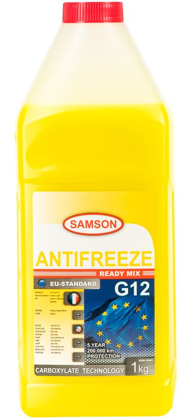 SAMSON 803351 Антифриз, готовый раствор EU-Standard G12 жёлтый -37°c, 1кг - 1