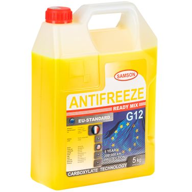 SAMSON 803368 Антифриз, готовый раствор EU-Standard G12 жёлтый -37°c, 5кг - 2