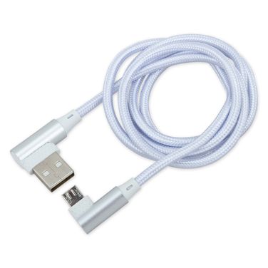 ARNEZI A0605030 Дата-кабель зарядный Micro USB Белый (угловой) - 2