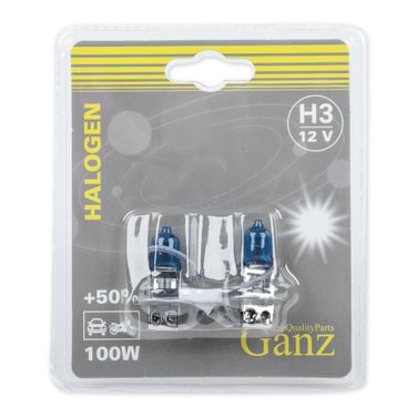 GANZ GIP06051 Лампа 12V H3 100w +50% PK22s 5000k  2 шт. блистер - 2