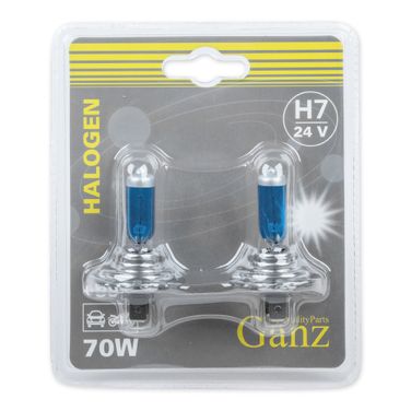 GANZ GIP06058 Лампа 24V H7 70W +50% PX26d 5000k 2 шт. блистер - 1