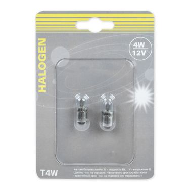 GANZ GIP06073 Лампа 12V T4W 4W BA9s  2 шт. блистер - 1