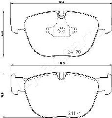 Japanparts PA-0132AF Колодки тормозные дисковые, комплект | перед | - 1