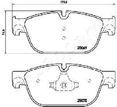 Japanparts PA-0620AF Колодки тормозные дисковые - 1