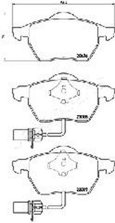 Japanparts PA-0927AF Колодки тормозные дисковые, комплект | перед | - 1