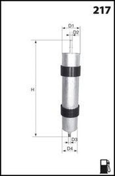 MECAFILTER ELE6129 Фильтр топливный - 1