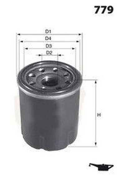 MECAFILTER ELH4475 Фильтр масляный - 1