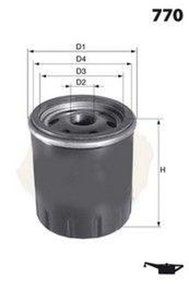 MECAFILTER ELH4498 Фильтр масляный - 1