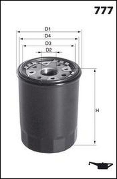 MECAFILTER ELH4506 Фильтр масляный - 1