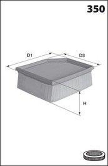 MECAFILTER ELP9499 Фильтр воздушный - 1