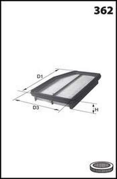 MECAFILTER ELP9538 Фильтр воздушный - 1