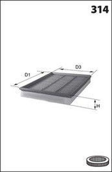 MECAFILTER ELP9586 Фильтр воздушный - 1